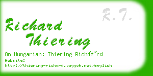 richard thiering business card